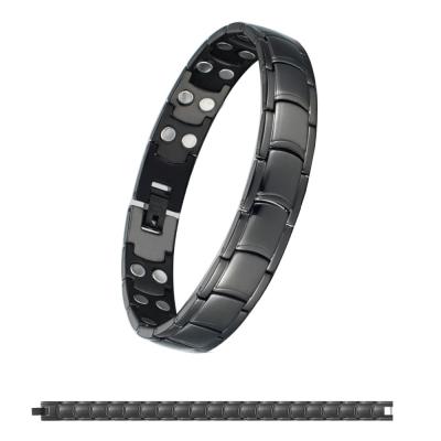 China Fashionable Customize Medical Diabetic Alert Personalized Stainless Steel All Magnetic Bracelet for sale