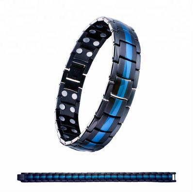 China Stainless Steel Magnetic Medical Health Bracelet Balance Health Bracelet Germanium Titanium Men's Bracelet For Sports for sale