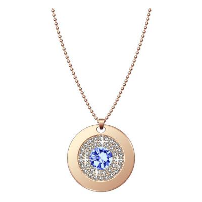 China Europe America Fashion Jewelry Crystal Gemstone Ladies Diamond Pendant Environmental Friendly Necklace for sale