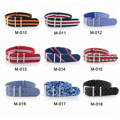 China 24mm Watch Strap Striped Nylon High Quality Comfortable Wholesale NATO Watchbands 16mm 18mm 20mm 22mm for sale