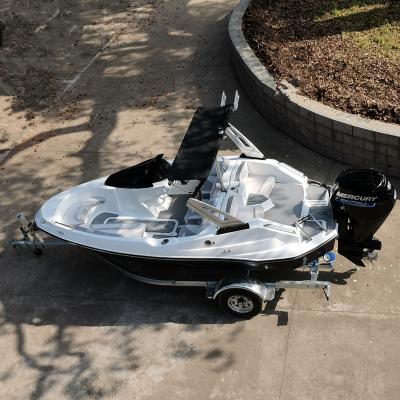 China Mini Small 16ft Fiberglass Boat Yacht Leisure Luxury Speed ​​Boat For Wholesale for sale