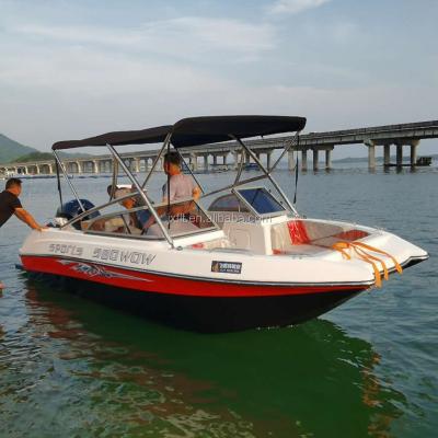 China 19ft Fiberglass 10 Liner Motorboat For Sale for sale