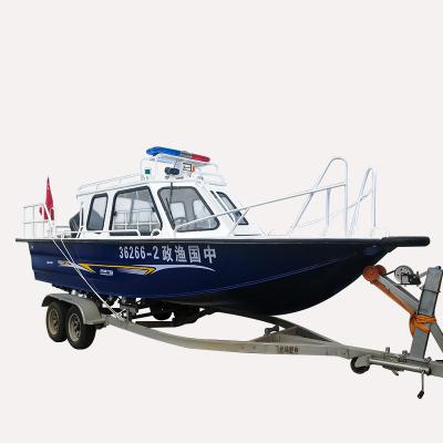 China New or Design 6.5m Recreational Fast Patrol Fishing Aluminum Speedboat for Wholesale for sale