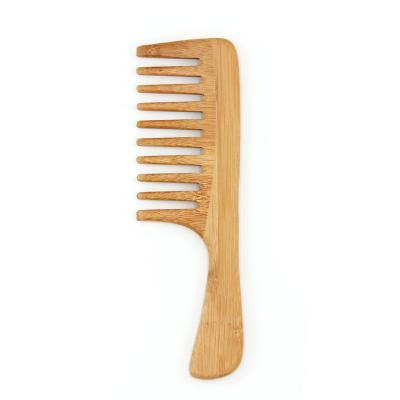 China Salon Dropshipping Professional Wooden Wide Tooth Comb For Hair Dropshipping Natural Bamboo Hair Comb for sale