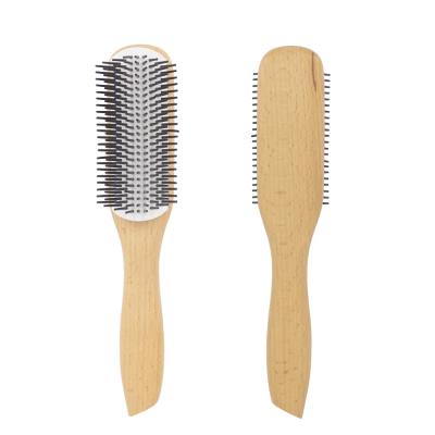 China Wholesale Cheap Eco-friendly Professional Custom Logo Price Scalp Massage Denman Hair Cushion Detanging Hair Brush Detachable for sale