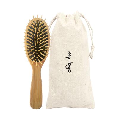 China Best Quality Bamboo Wooden Paddle Brush Factory Price Bristle Cushion Frizz Reduce Air Cushion Paddle Hair Brush for sale