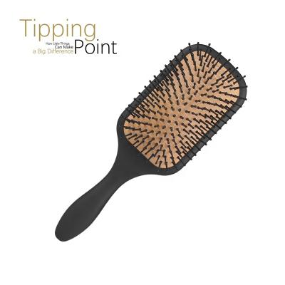 China Cushion Hair High Quality Natural Makeup Custom Palette Brush Straighten Hair Color Brush Hair Styler Brush for sale