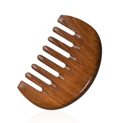 China Detangling Hair Comb Factory Price High Quality Natural Red Sandalwood Tooth Hair Comb Home Wide Comb for sale