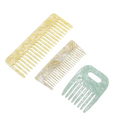 China Wholesale 3PCS Acetate Home Hair Comb Fine Teeth Comb Detangling Styling Comb For Curly Hair for sale