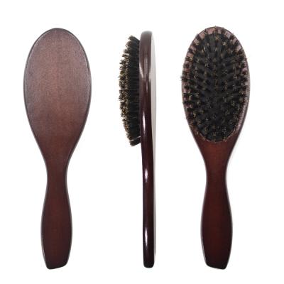 China Boar Hair Beard Brush Customized Logo Wholesale Private Label Beard Brush Boar Hair With Wooden Handle Male Beard Brush for sale