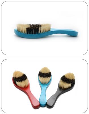 China Wholesale Professional Hot Sale Boar Bristle Handle Beard Soft 360 Wave Brush Private Label Factory Price Wooden Hair Brush for sale