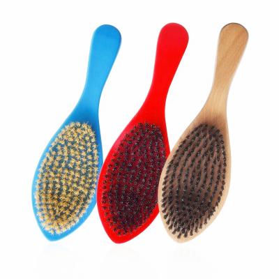 China Cheap Sale 100% Boar Natural Wood Men's Best Wave Hair Brush Amazon Best Wave Hair Brush Wave Beard Brush 360 Bristle Soft Beard Brush for sale