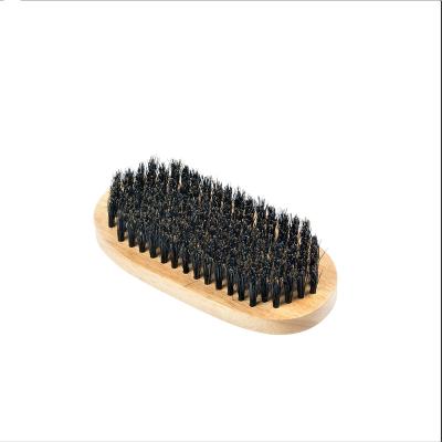 China Hot Selling High Quality Soft Wave Beard Brush Boar Bristle 360 ​​Shape Factory Price Oval Beard Brush Wave Brush for sale