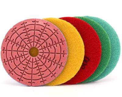 China 4inch 100mm Water Disc Granite Diamond Grinding Polishing Polishing Pad Tool Abrasive Diamond Pad Stone for sale