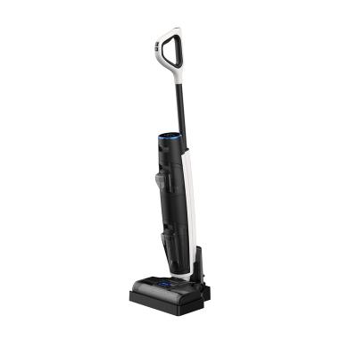 China OEM Black Dock Air Blow Brush Self Cleaning Wet Dry Upright Cordless Vacuum Cleaner YM600 Black Wet Dry Vacuum Cleaner for sale