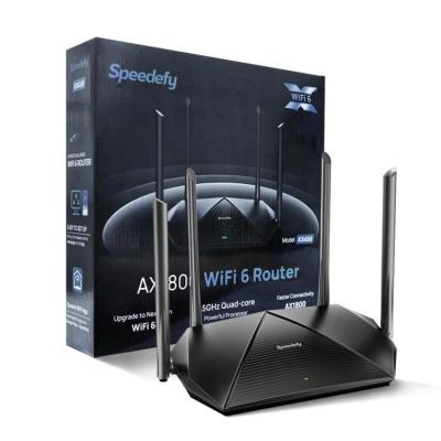 China Best Gaming Home WiFi6 Router Gigabit Router High Power ax1800 High Power Home Business Advertising Wireless Router for sale