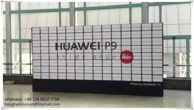 China Ten sides free flipping creative outdoor indoor exhibition billboard for sale