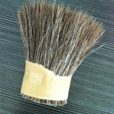 China Brown / White Color Horse Mane Tail Hair For Writing Brush 57mm-160mm for sale