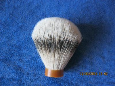 China Super Slivertip Badger Hair Shaving Brush Knots 19*60 Mm For Mens Shaving Set for sale