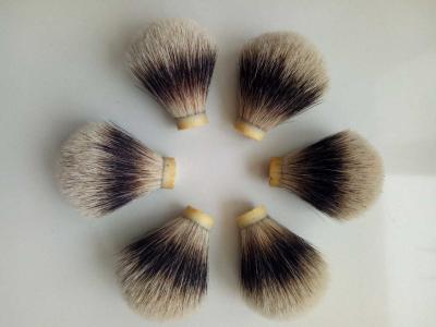 China Bulb Shape Handcrafted Shaving Brush Knots / Badger Brush Knots for sale