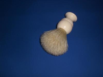 China Resin Handle Nylon Hair Men Shaving Brush #AAI122 White Pig Bristle for sale