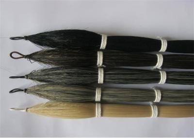 China Black Horse Tail Extensions One Circle With Mongolia Russia Horse Hair for sale