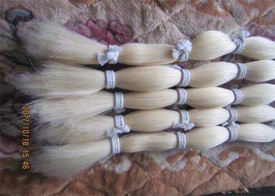 China 80CM Milk  White Color Hair Extensions Horse Hair Extensions for sale