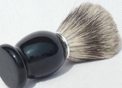 China Pure Badger Hair Men Shaving Brush Beard Tool Barber Black Wood Handle for Mens for sale