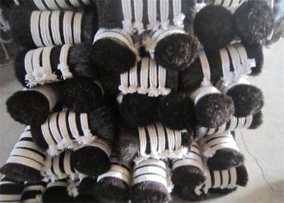 China Black 4 Inch Double Drawn Animal Hair Tail / Russia horse hair for sale