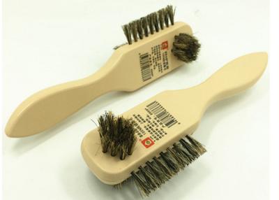 China Natural Pig Hair Brush Wood Handle / Home Shoe Cleaning Brush for sale