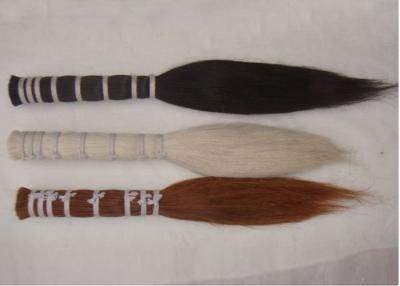 China 5 Inch Single Drawn Brown Black Horse Hair For Making Pen Brush for sale