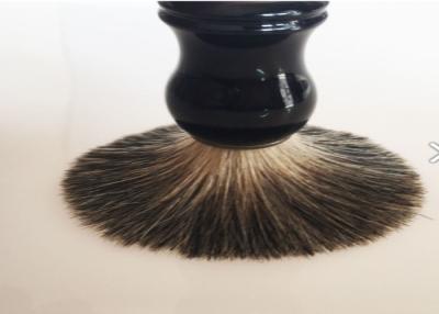 China 100% Black Pure Badger Men Shaving Brush Wet Beard Hair Black Resin Handle for sale