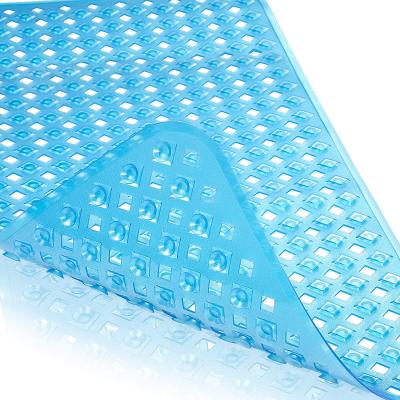 China Custom Made 34.5 x 15.5 Inch DAJIANG Anti-Fatigue Washable Tub Mat With Suction Cup 266 Pcs Bath Mats for sale