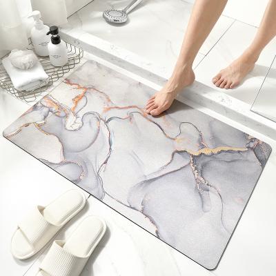 China New Fashion Non-slip Quick-drying Diatomite Mat Japanese Bath Mat Technology Floor Mat Japanese Absorbent Carpet for sale