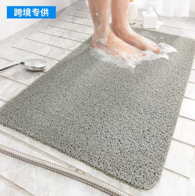 China DAJIANG Non-Slip Permeable Water Easy Clean Bathroom Mats Pour Room Bathing Circle Silk Anti Slip Waterproof Carpet Foot Mat for sale