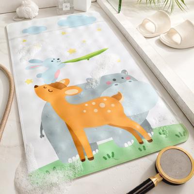 China DAJIANG 3d Non-slip Bath Mat Floor Mat Shower Bathroom Digital Printing Rubber Cover for sale