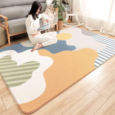 China DAJIANG Machine Washable Rug Blanket Velvet Custom Printing Floor Non Slip Floor Bedroom Carpet Rug for sale