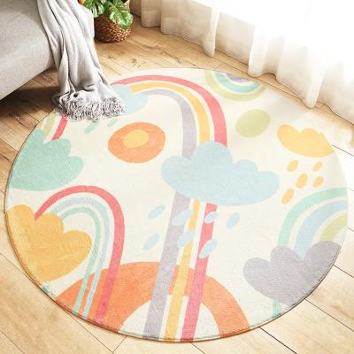 China DAJIANG Cashmere Lamb Wool Like Floor Mat Bathroom Absorbent Mat Bedroom Carpet Door Imitate Non-Slip Non-Slip Door Mat for sale