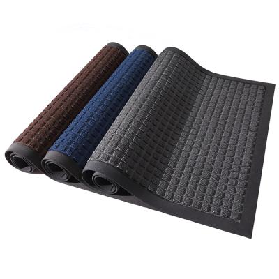 China Durable Non Slip Stain Resistant Mat Welcome Covers Entrance Outdoor Door Mat for sale