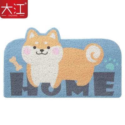 China DAJIANG Washable Doormats For Carpet Protector Front Outdoor Rubber Mat for sale