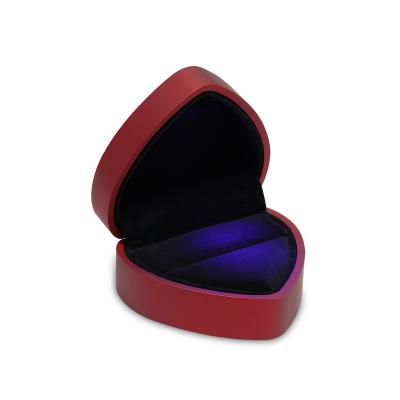 China Portable Heart Shape Well Designed Box Packaging Jewelry Ring Wedding Box for sale