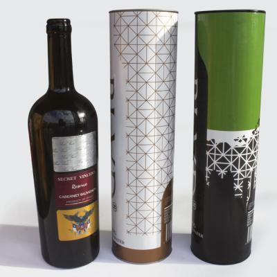 China High Quality Biodegradable Tube Packaging Custom Logo Paper Tube Wholesale Durable Wine Paper Tube for sale