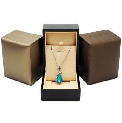 China Jewelry Packaging Custom Jewelry Box Cardboard Velvet Jewelry Packaging Box Necklace Jewelry Packaging for sale