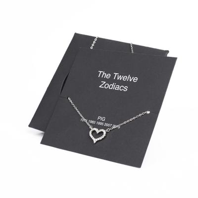 China Wholesale Jewelry Display Card Jewelry Display Card Gift Jewelry Card Customize Necklace Packaging Card for sale