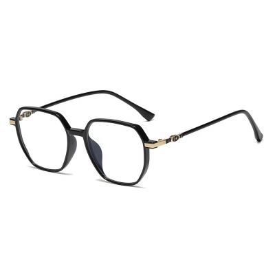 China Popular High Quality Women Slim Anti Blue Light Large Frame Tr90 Oversized Optical Glasses for sale