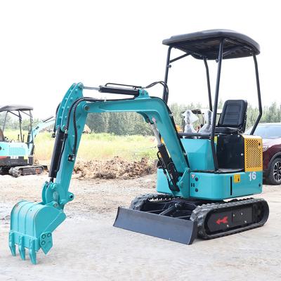 China Construction Material Shops New Mini Digger Hydraulic Mini Crawler Diesel China Type Small Blue Excavator 1ton Price For Sale for sale