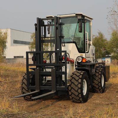 China Cultivate all terrain forklift price 3ton 3.5ton 4 ton 5ton 6ton diesel rough terrain forklift for sale for sale