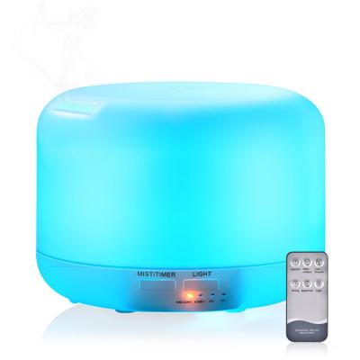 China Aromatherapy diffuser, commercial suitable for home and office small gifts, color lamp jet humidifier with remote control for sale