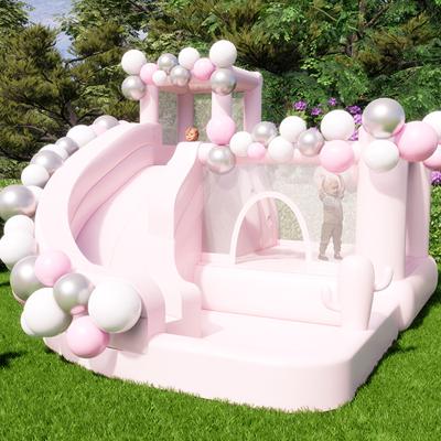 China Factory Price Nylon Wedding Party Castle Slide Game Inflatable Bouncer Commercial Jumping White Bounce Room For Sale for sale