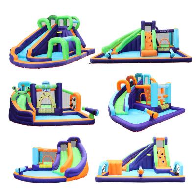 China Airmyfun Inflatable Kid Summer Playground Water Toy Water Slide Bouncy Castle Nylon Bouncy Castles for sale